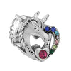 Spring Style Colorful Butterfly Plant Flower Crystal Beaded Pendant Metal Electroplated Totem Design Diy Bracelet Jewelry Accessories