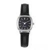 Square Alloy Case Imitation Leather Strap Quartz Watch For Girls Simple Elegant And Leisure Style