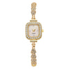 Square Alloy Ladies Quartz Bracelet Watch Leisure Style