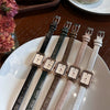 Square Alloy Women's Watch Elegant Casual Style For High School Students