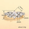 Square Bag Imitation Moissanite Ring Copper Material Geometric Pattern Inlaid Zircon Women's Ring