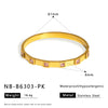 Square Diamond Highgloss Titanium Steel Bracelet For Women Polished 18K Vacuum Plated In Furnace