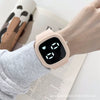 Square Electronic Watch Metal Case Silicone Strap Ordinary Glass Mirror For Men And Women Leisure Style Waterproof Luminous