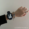 Square Luminous Multifunction Electronic Plastic Watch For Young Men And Women Casual Fashion Style