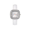 Square Quartz Watch Alloy Case Imitation Leather Strap Stainless Steel Buckle Fashion Style