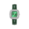Square Quartz Watch Alloy Case Imitation Leather Strap Stainless Steel Buckle Fashion Style