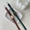 Square Quartz Watch Alloy Case Ordinary Glass Mirror Leisure Style Women's