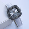 Square Quartz Women's Alloy Pu Leather Luxury Watch