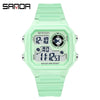 Square Resin Watch For Male Students Waterproof Alarm Luminous Sporty And Fashionable