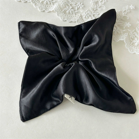 Square Satin Hair Rope Handmade For Women With High Elasticity