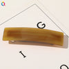 Square Shape Acetate Plate Handmade Spring Clip Hair Accessories Headdress For Women