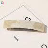 Square Shape Acetate Plate Handmade Spring Clip Hair Accessories Headdress For Women