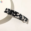 Square Shape Acetate Plate Handmade Spring Clip Hair Accessories Headdress For Women