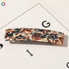Square Shape Acetate Plate Handmade Spring Clip Hair Accessories Headdress For Women