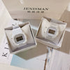 Square Sports Electronic Couple's Watch Plastic Case Silicone Strap Rose Gold Clasp