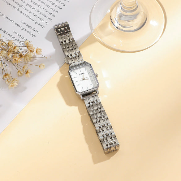 Square Women's Alloy Case Pu Strap Leisure Style Fashion Quartz Watch