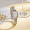 Square Women's Alloy Case Pu Strap Leisure Style Fashion Quartz Watch