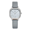 Square Women's Fashion Watch Alloy Case Pu Strap Mineral Strengthened Glass Mirror Rose Gold Clasp