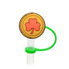 St. Patrick Cute Triangle Cartoon Silica Gel Straw Decorative Cap 10 PCS/Package