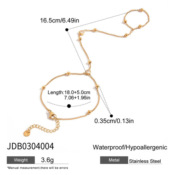 Stackable Nonfading Stainless Steel Cherry With Diamond Openable Bracelet For Women Light Luxury Style Electroplated