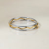 Stackable Stainless Steel Goldplated Bracelets Original Design Hoop Style