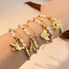 Stacked Bracelet Stainless Steel Geometric Heart Shape Electroplating Jewelry Unisex Couple Style