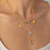 Stacked Clavicle Chain Stainless Steel Titanium Steel Star Shape Electroplating Women's Necklace