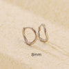 Stacked Ear Buckle S925 Silver Ins Wave Irregular Geometric Women's Earrings With Electroplating