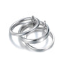 Stacked Mitten Rings Titanium Steel Geometric Electroplated Hand Jewelry For Women