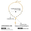 Stacked Retro White Diamond Devil's Eye Pendant Necklace Jewelry For Women