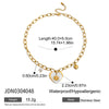 Stacked Retro White Diamond Devil's Eye Pendant Necklace Jewelry For Women