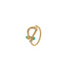 Stacked Ring Stainless Steel Geometric Light Luxury Style Gold Plated Women's