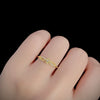 Stacked Ring 925 Sterling Silver 18K Gold Flower Pattern Electroplated Women's