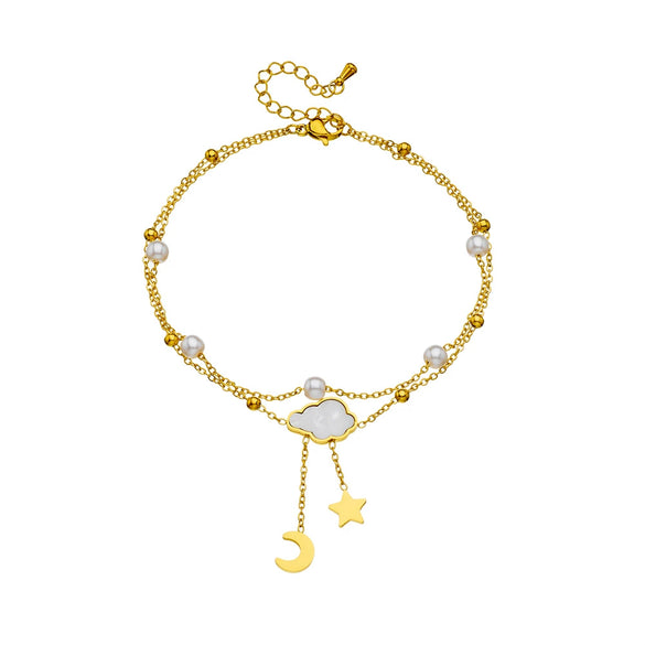 Stacked Stainless Steel Bow Chain For Women
