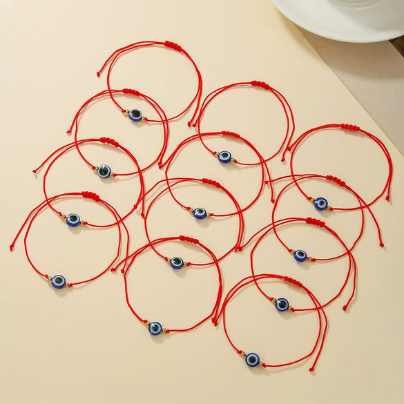 Stacking Bracelet Set Glass Glazed Geometric Handmade Jewelry