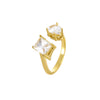 Stacking Rings Stainless Steel Geometric Electroplating Women's Hand Accessories