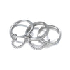 Stacking Rings Titanium Steel Geometric Electroplated Hand Jewelry