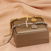 Stainless Steel 18K Gold Plated Basic Streetwear Cross Bracelets