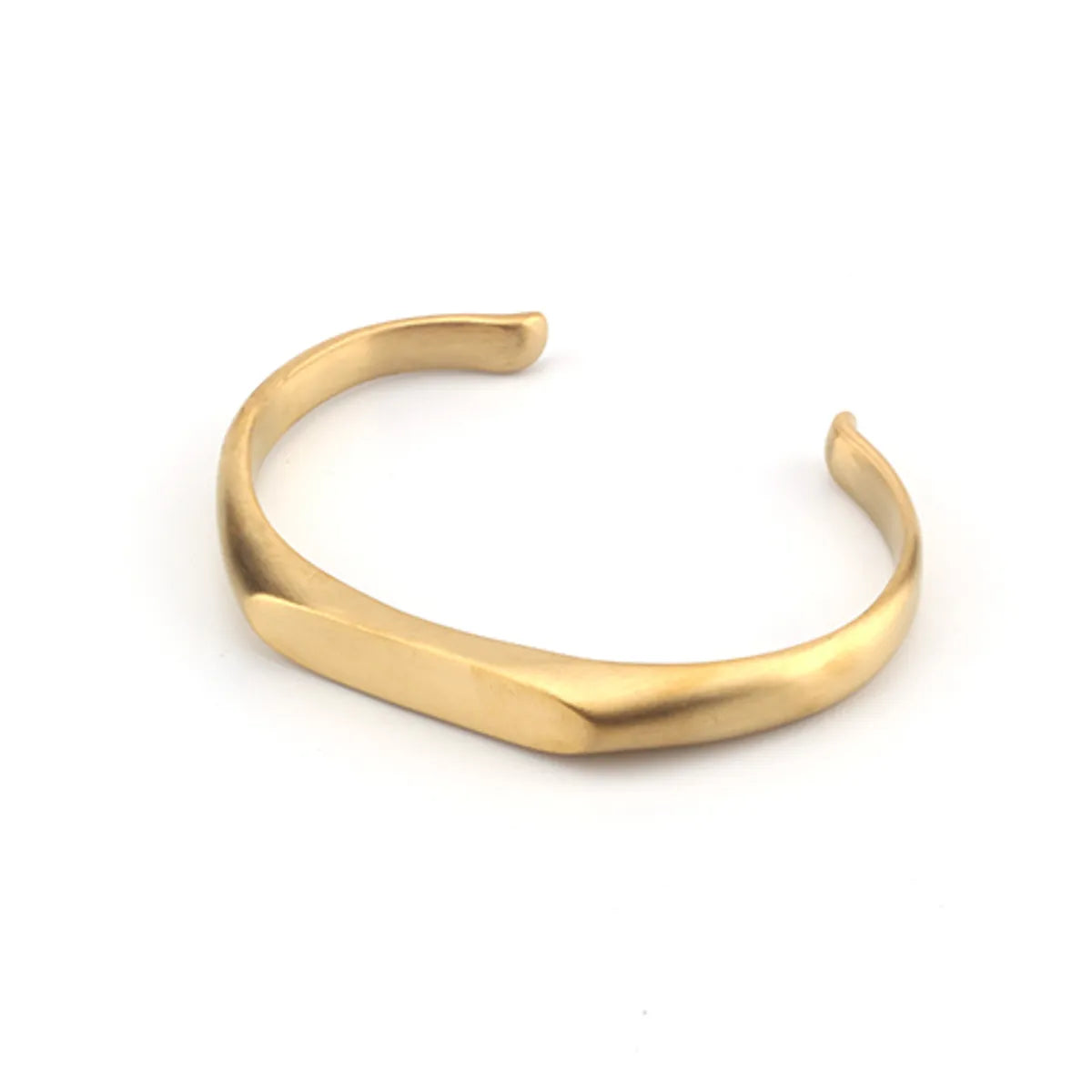 Stainless Steel 18K Gold Plated Casual Simple Style Geometric Bangle