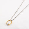 Stainless Steel 18K Gold Plated IG Style Polishing Geometric Pendant Necklace