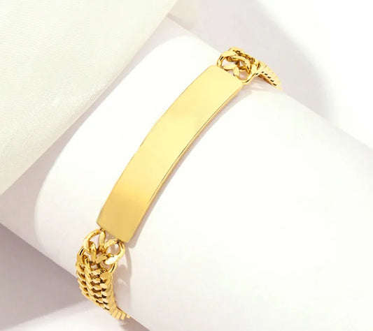 Simple Style Roman Style Solid Color 201 Stainless Steel 18K Gold Plated Bracelets In Bulk