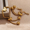 Stainless Steel Adjustable Pull Out Telescopic Rubber Electroplated Ring Accessories Unisex