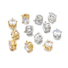 Stainless Steel And Artificial Diamond Round Geometric Pendant Jewelry Accessories