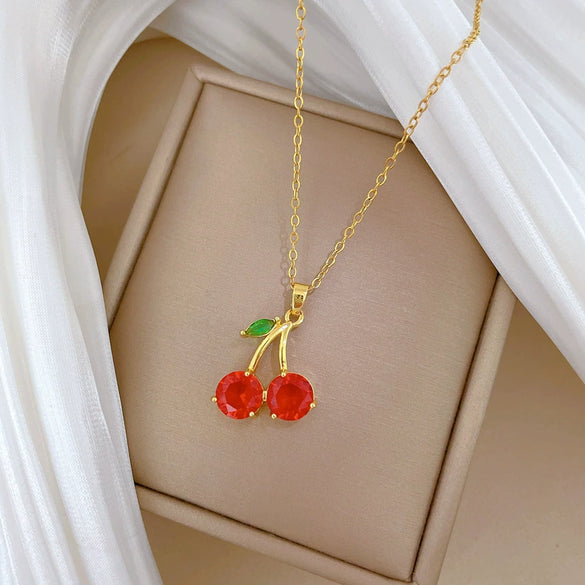 Stainless Steel And Copper Animal Zodiac Cartoon Style Full Diamond Necklace Unisex