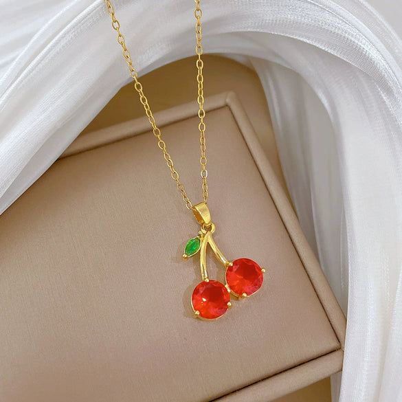 Stainless Steel And Copper Animal Zodiac Cartoon Style Full Diamond Necklace Unisex