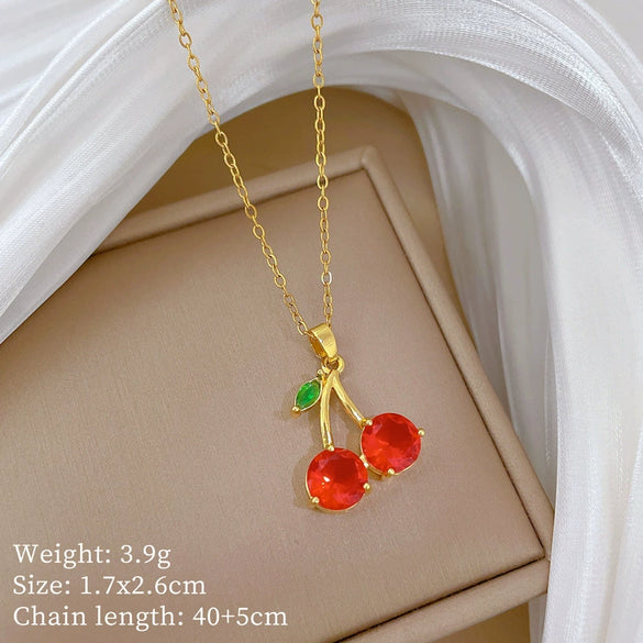 Stainless Steel And Copper Animal Zodiac Cartoon Style Full Diamond Necklace Unisex