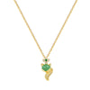 Stainless Steel And Copper Geometric And Cartoon Style Zircon Inlaid Full Diamond Necklace Unisex