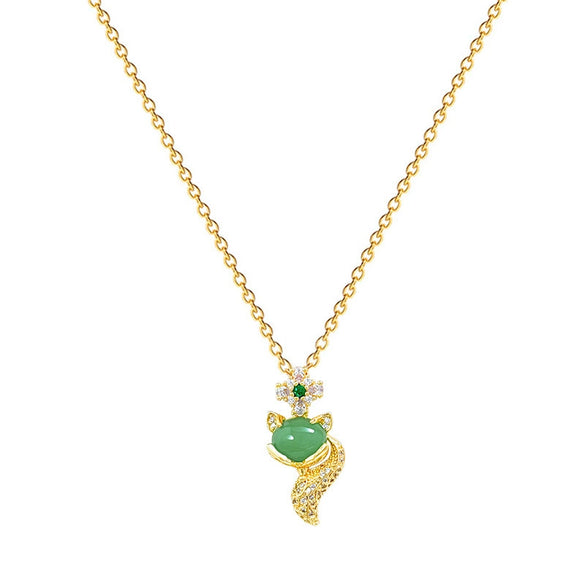 Stainless Steel And Copper Geometric And Cartoon Style Zircon Inlaid Full Diamond Necklace Unisex
