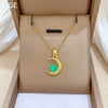 Stainless Steel And Copper Geometric And Peach Heart Cartoon Minimalist Light Luxury Full Diamond Unisex Necklace