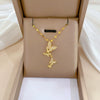 Stainless Steel And Copper Geometric Butterfly Tassel Light Luxury Elegant Gorgeous Diamond Unisex Necklace
